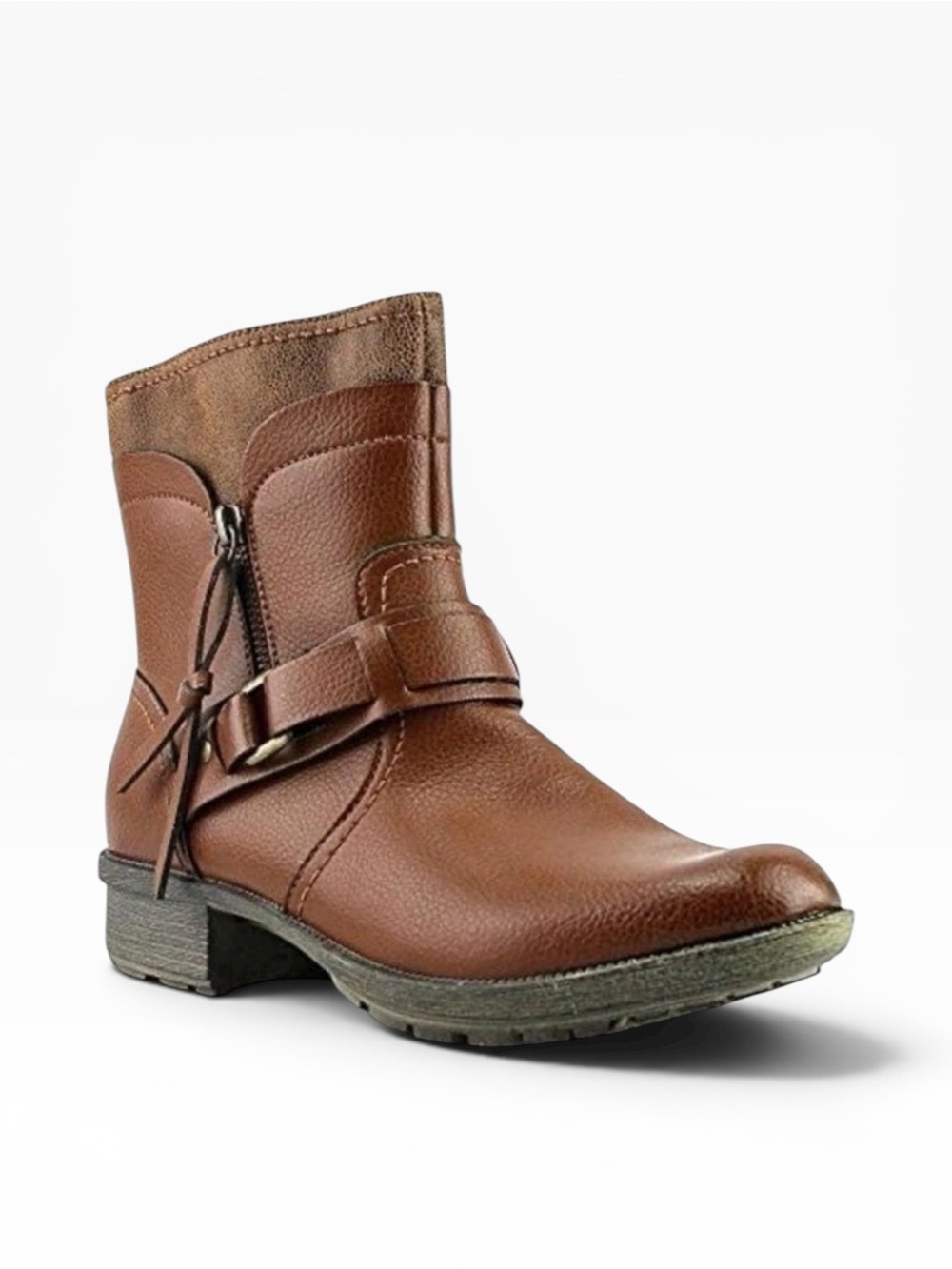 Clarks Riddle Avant Side Zip Ankle Boot in Tan/Brown Women’s Size 8